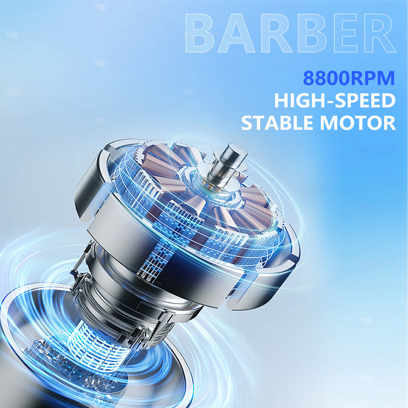 Kemei KM-1689 Professional Hair Clipper – Cordless Electric Hair Trimmer with LCD, Fast Charging, Adjustable Lengths
