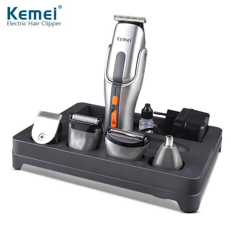 Kemei KM-680A Professional Hair Clipper for Men – Powerful Motor, Steel Blades,  Silver Finish