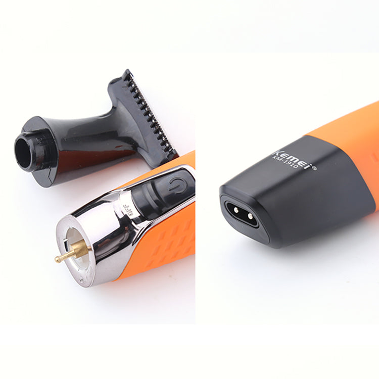 Kemei KM-1910 Electric Rechargeable Body Trimmer – USB Grooming Tool for Men, Face, Underarm & Bikini Use