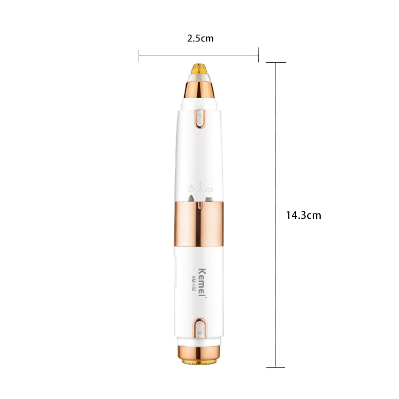 Kemei KM-152 Women’s Hair Clipper & Eyebrow Trimmer – Rechargeable Facial & Body Grooming Tool