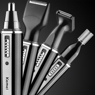 Kemei KM-6630 Electric Hair Trimmer – Versatile Cordless Grooming Tool with Floating Head, Stainless Steel Blade, Long Battery Life