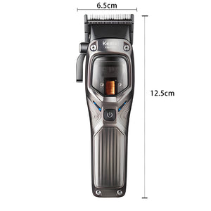 Kemei KM-1726 Professional Hair Clipper – USB Rechargeable, LCD Display, Adjustable Speeds & Cutting Lengths