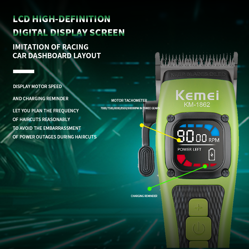 Kemei KM-1862  Waterproof Foil Shaver for Men – Twin Blade, 2000mAh USB Rechargeable