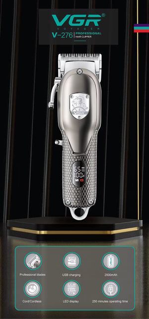 VGR V-276 Professional Hair Clipper – Corded & Cordless