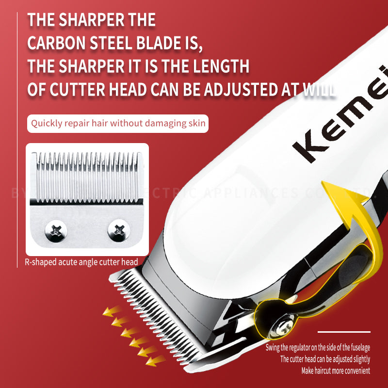 Kemei KM-809A Electric Shaver – 4-Head, Rechargeable Dry Shaving Machine for Men