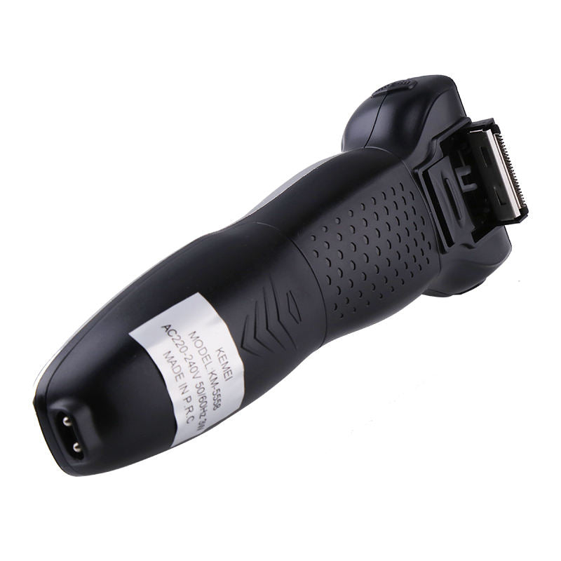 Kemei KM-5558 Multi-Function Shaver for Men – 3 Heads, High-Speed Motor, Dry Use, Friendly Design