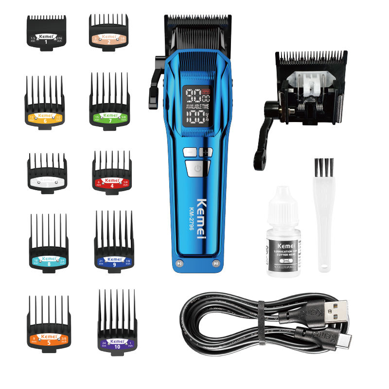 Kemei KM-2796 3-in-1 Men’s Grooming Kit – Precision Trimmer, Body Groomer & Foil Shaver