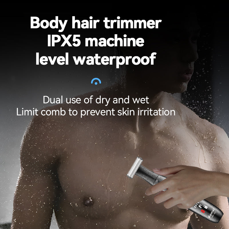 Generic KM-1903 Beard Trimmer – Wireless, Sharp Blades, Ergonomic Metal Design, Includes Cleaning Brush