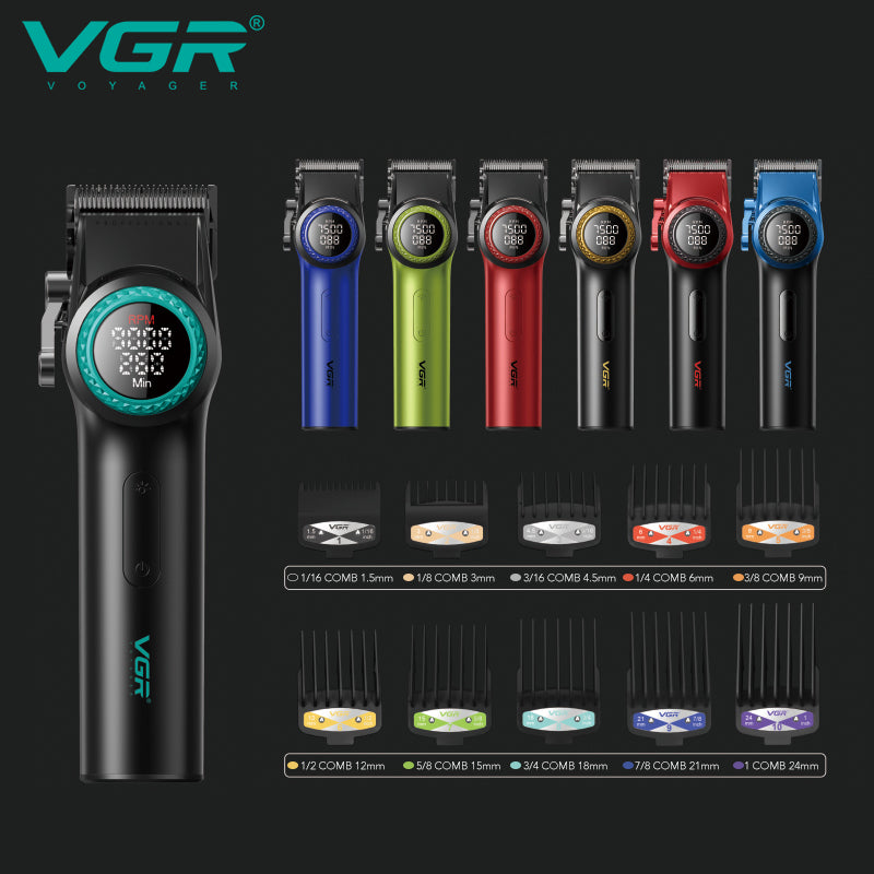 VGR V-001 Professional Cordless Hair Clipper – USB Powered, Ceramic Blades, Long Runtime Grooming Tool