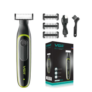VGR V-017 Beard Shaver – Stainless Steel Blades