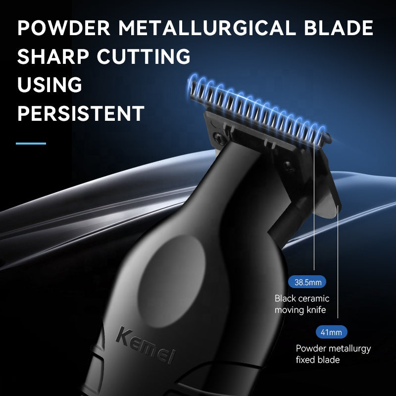 Kemei KM-2299 Professional Cordless Hair Clipper for Men – T-Blade, USB Rechargeable, Quiet Motor