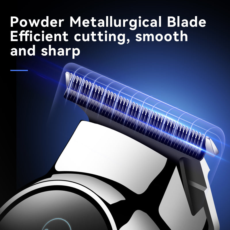 Kemei KM-1851 Professional Hair Clipper for Men – USB Rechargeable, Digital Display, Waterproof