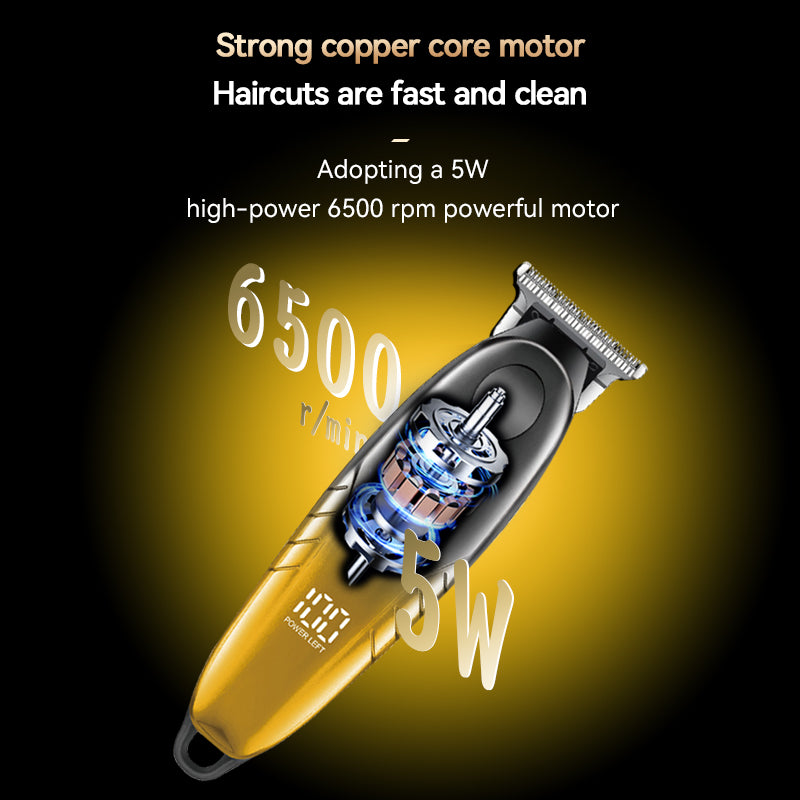 Kemei KM-1742 Professional Hair Clipper – Cordless Rechargeable LED Display Beard & Hair Trimmer