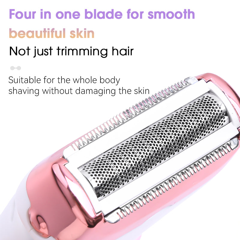 Kemei KM-7114 Women Epilator – Painless Multifunction Hair Remover, Battery Powered