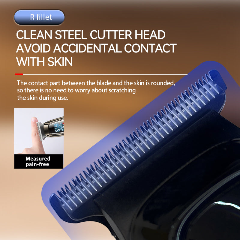 Kemei KM-2273 Professional Hair Clipper – LED Display, 7000 RPM Motor, 1800mAh Battery, 270min Runtime, Stainless Steel Blade
