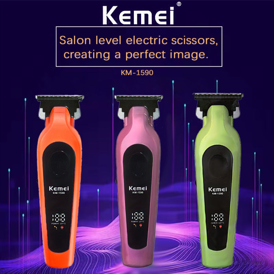 Divoga KM-1590 Rechargeable Hair Trimmer – Professional Beard & Hair Clipper, Stainless Steel Blades, Fast Charging