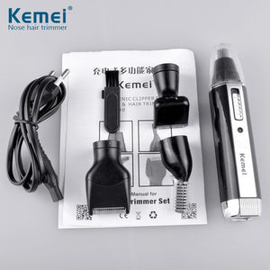 Kemei KM-6630 Electric Hair Trimmer – Versatile Cordless Grooming Tool with Floating Head, Stainless Steel Blade, Long Battery Life
