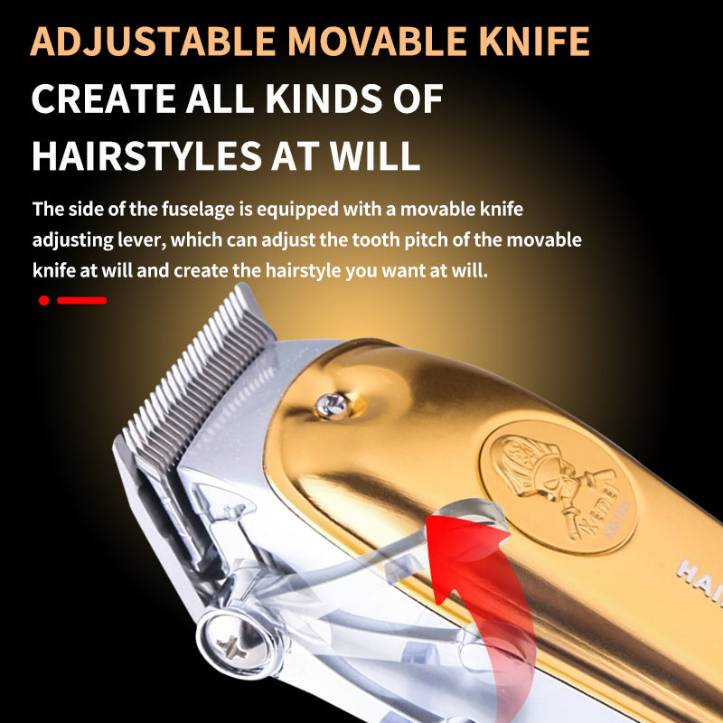Kemei KM-1831 Professional Waterproof Hair Clipper USB Charging