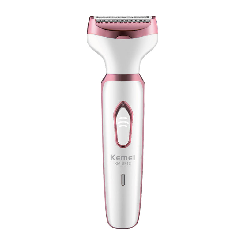 Kemei KM-6713 Women Epilator – Painless Multifunction Hair Remover, USB & Battery Powered