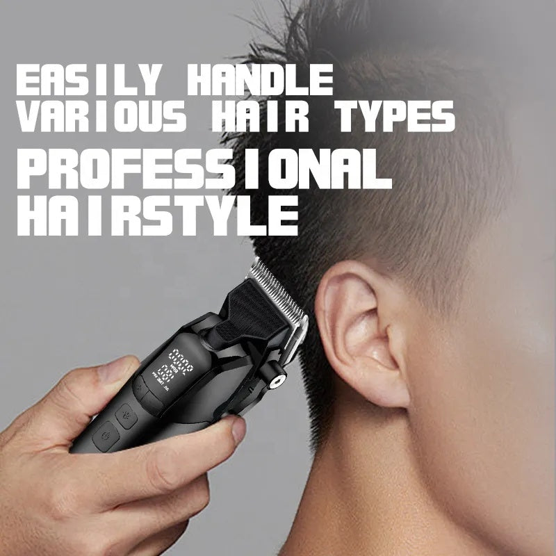 Kemei KM-1858 3-in-1 Electric Grooming Kit for Men – Precision Trimmer, Foil & Body Shaver, Skin-Friendly Design
