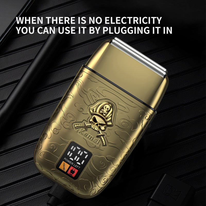 KEMEI KM-TX15 Electric Foil Shaver for Men – Twin Blade, Washable, Multi-Area Use