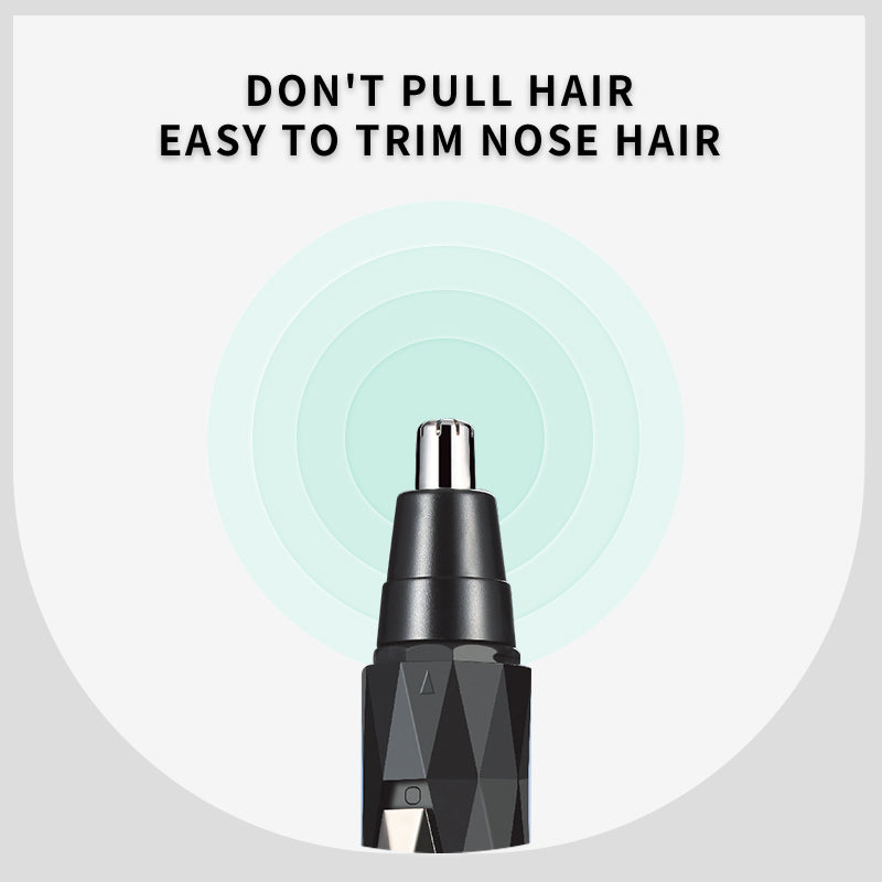 Kemei KM-6673 2-in-1 Nose and Ear Hair Trimmer for Men – Rechargeable, Lightweight, Stainless Steel Blades
