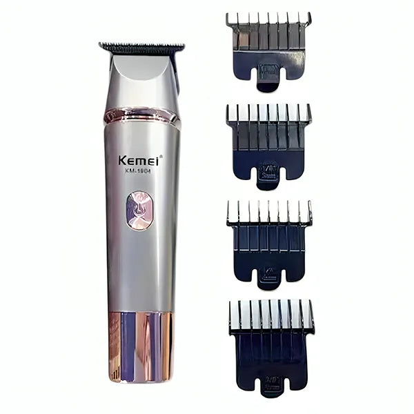 Kemei Hair Trimmer KM-1804 – Professional Beard & Hair Clipper, USB Rechargeable,