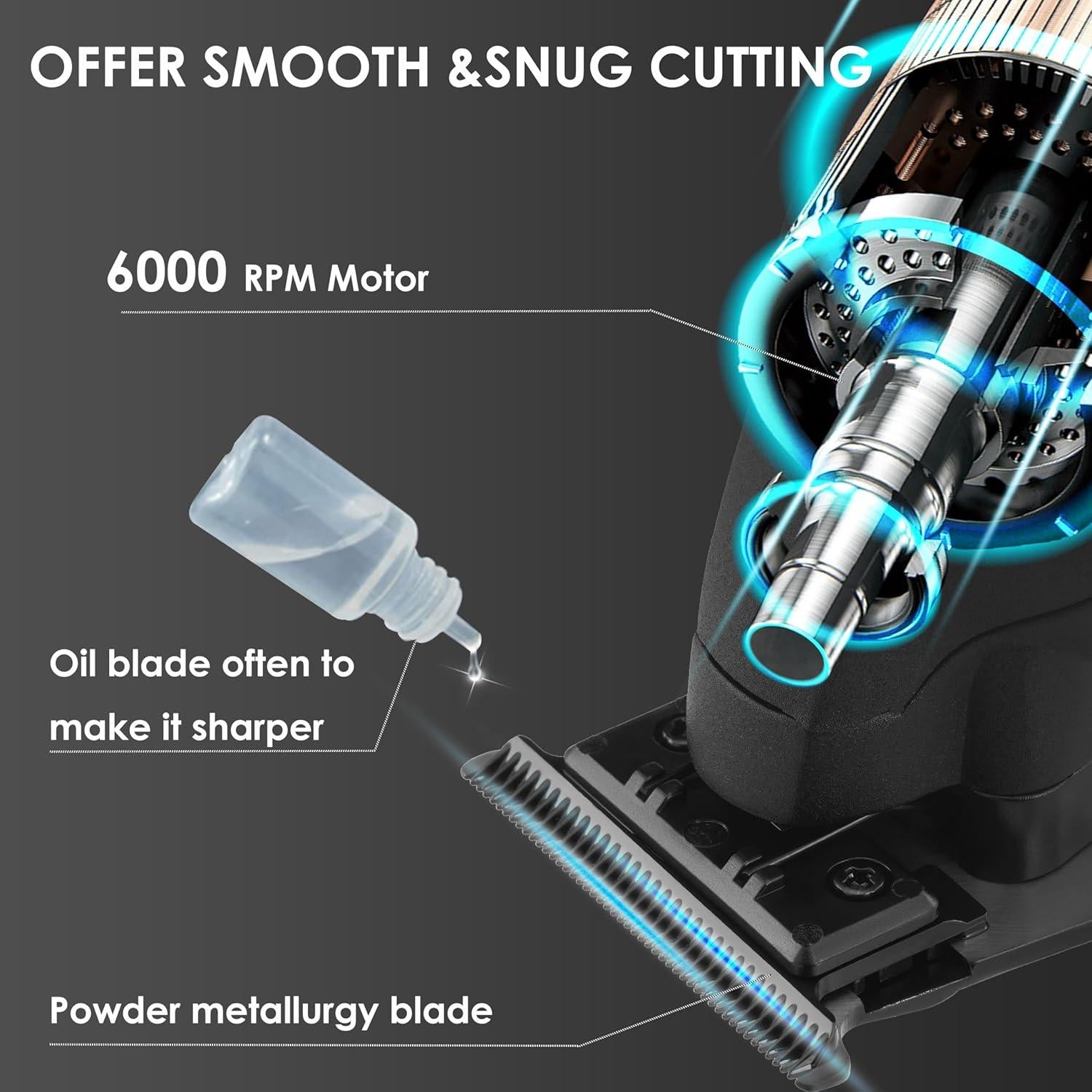 Kemei 2293 Professional Hair Clipper for Men – LED Display, Sharp Metal Blade, USB-C Rechargeable