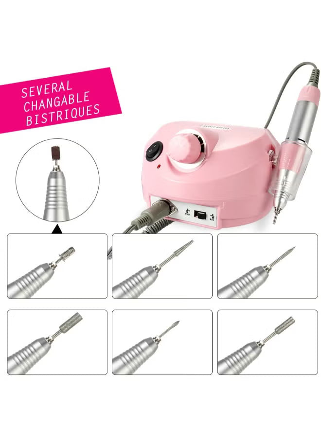 Professional Electric Drill Machine File Polisher Manicure Kits Nail Salon Tools Multi color