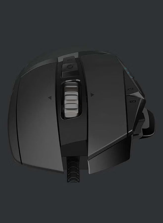 Logitech G502 HERO Wired Gaming Mouse – 25,600 DPI HERO Sensor, RGB Lighting, 11 Programmable Buttons, Adjustable Weights – Black