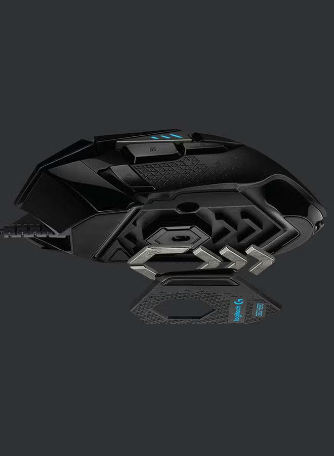 Logitech G502 HERO Wired Gaming Mouse – 25,600 DPI HERO Sensor, RGB Lighting, 11 Programmable Buttons, Adjustable Weights – Black