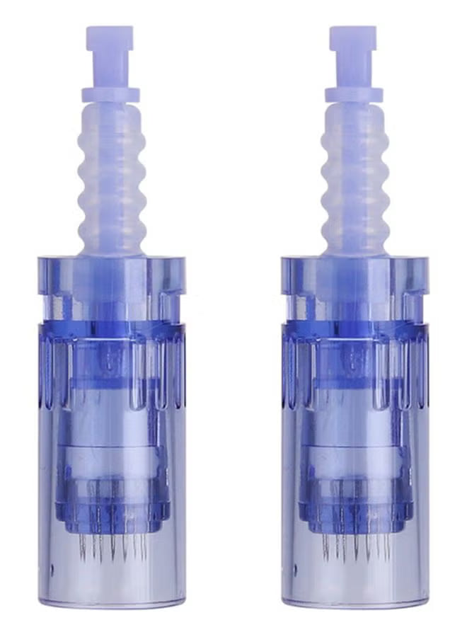 Acne Scars Removal Derma Pen Silver/Blue 10cm
