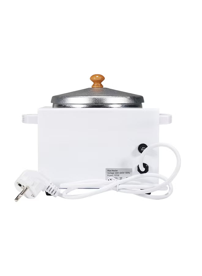 Single Wax Heater Warmer For Hard Wax Hair Removal White 19x18x18cm