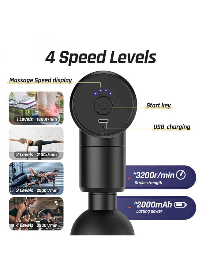 Mini Portable Rechargeable Gun Massager