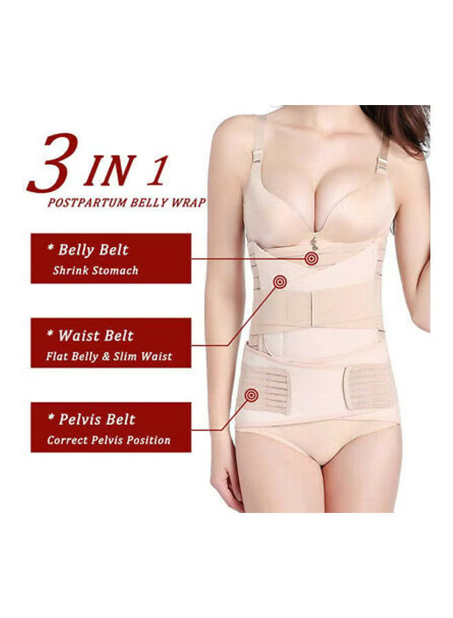 3 in 1 Postpartum Support Recovery Belly Wrap Waist/Pelvis Belt For Women (XXL)