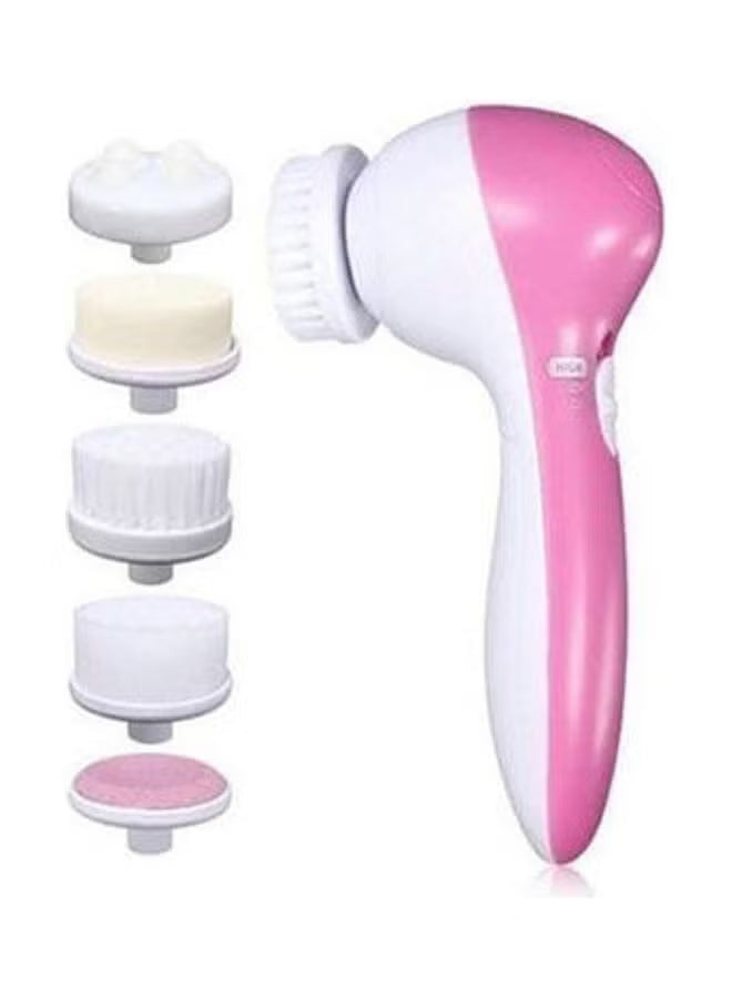 5-In-1 Beauty Care Massager White_Pink