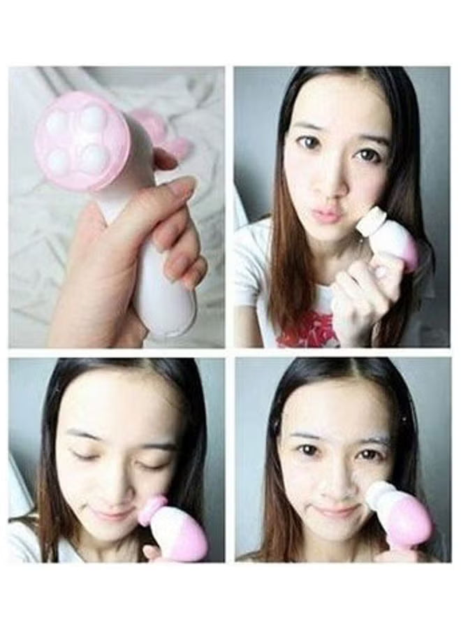 5-In-1 Beauty Care Massager White_Pink