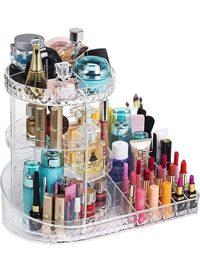 Rotating Makeup Organizer Station Nail Bar, 360 Degree