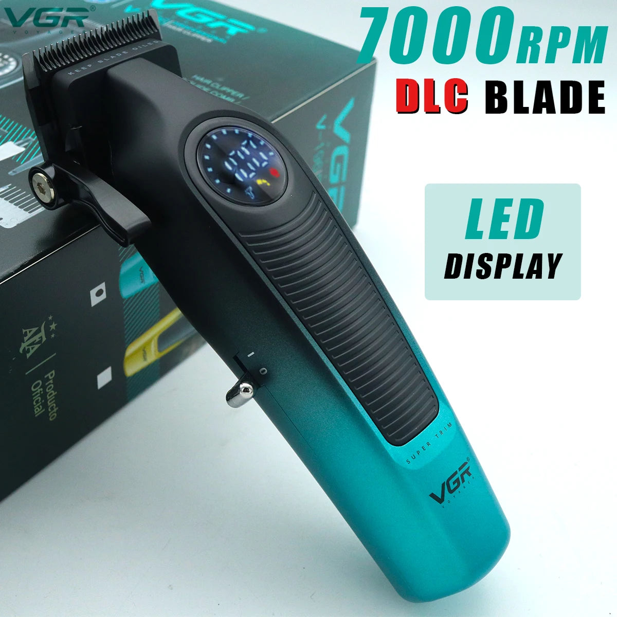 VGR V-196 Professional Hair Trimmer for Men – Titanium Alloy Blade