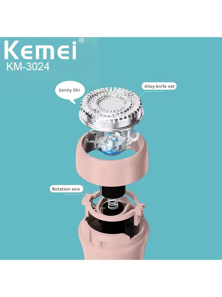 Kemei km-3024 Shaver Suit – Epilator, Eyebrow, Nose & Body Trimmer for Women