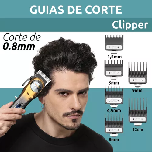 VGR V-166 Professional Hair Clipper – 2000mAh Battery, 200-Min Runtime, Adjustable Blades (0.8–2mm), USB Rechargeable