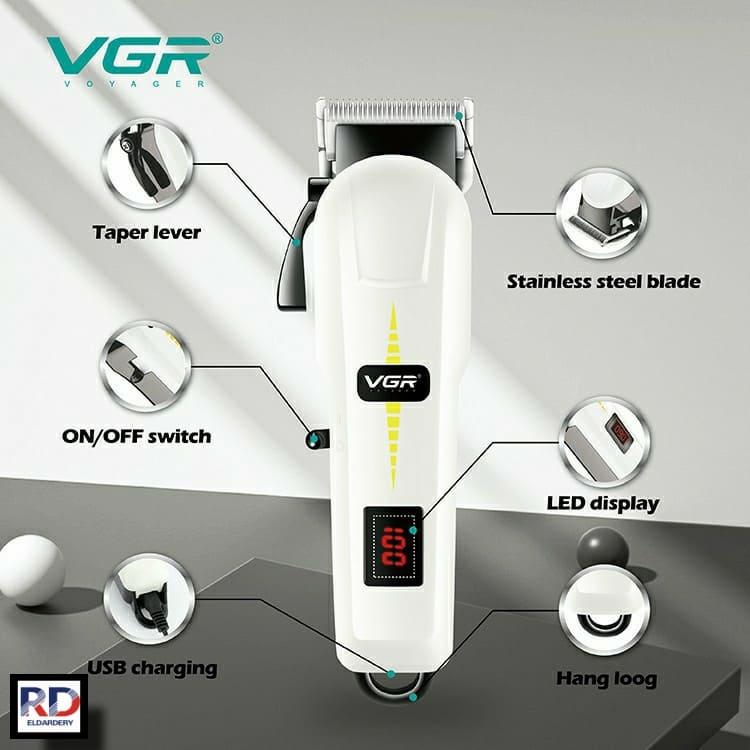 VGR V-213 Professional Electric Shaver for Men – Multi-Cut Blades, 2000mAh Battery, Fast Recharge, Ergonomic Design