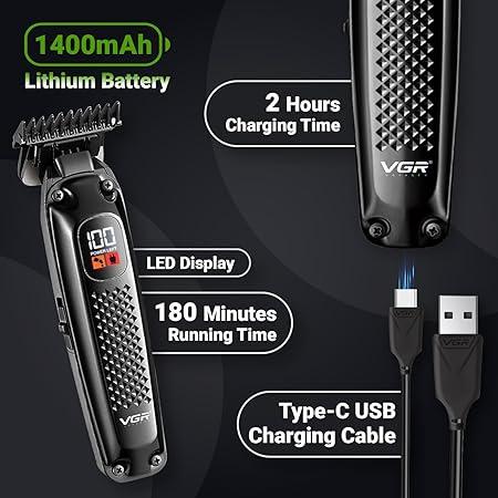 VGR V-972 Professional Rechargeable Electric Shaver for Men