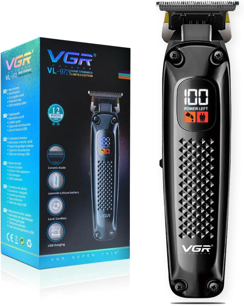 VGR V-972 Professional Rechargeable Electric Shaver for Men