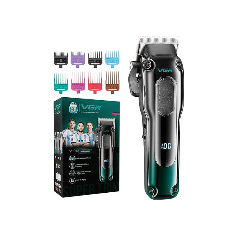 VGR V-013 Professional Hair Clipper – Cordless & Corded, Long Runtime, LED Display
