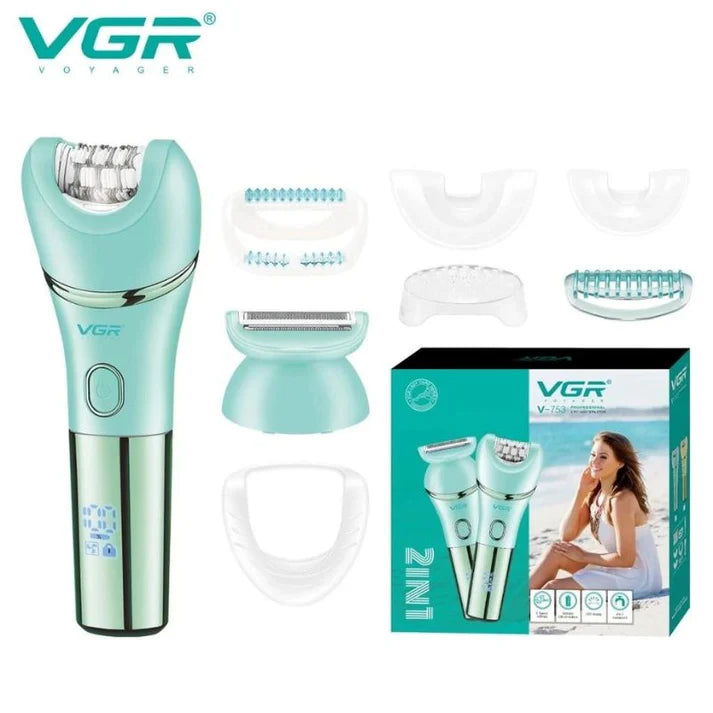 VGR V-753 Professional 2-in-1 Lady Epilator