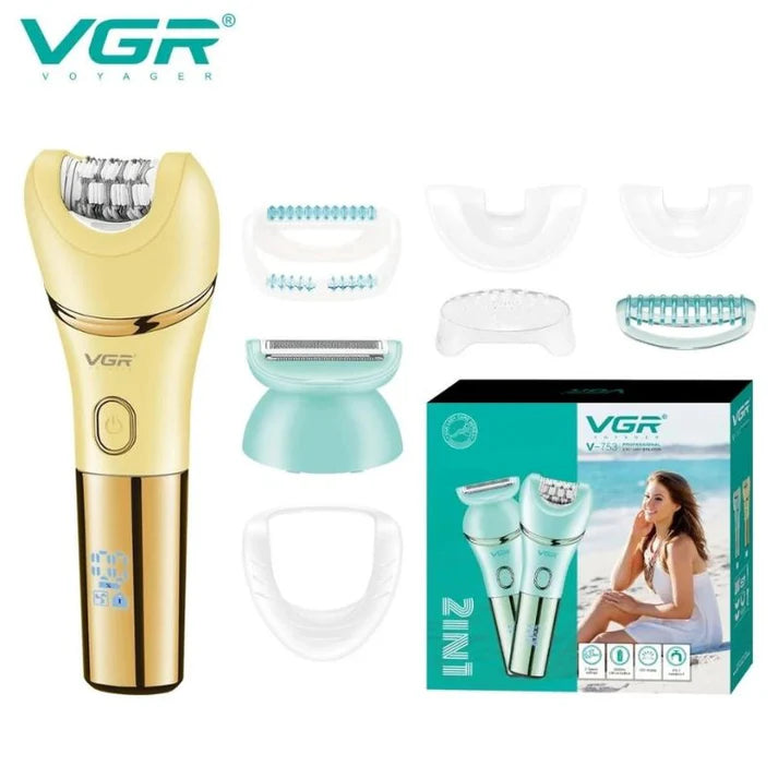 VGR V-753 Professional 2-in-1 Lady Epilator