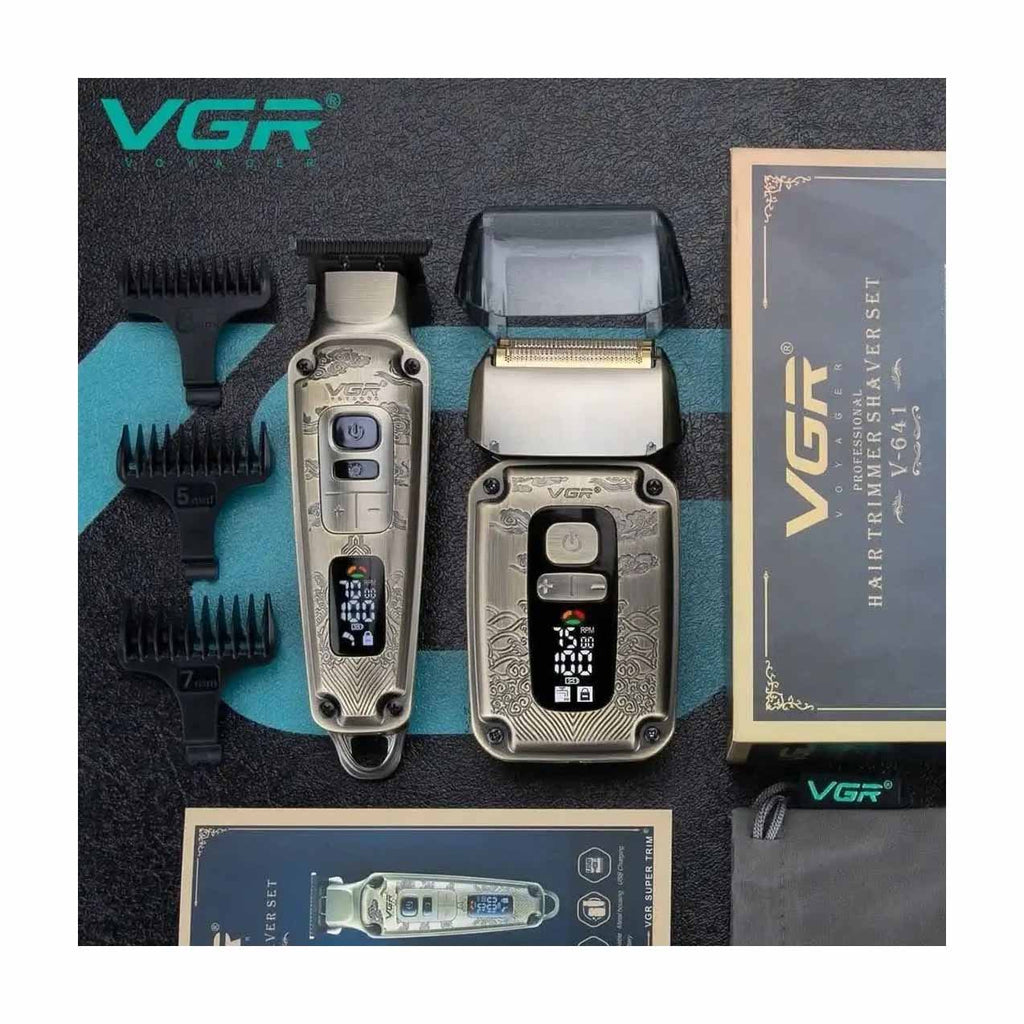 VGR V-641 2-in-1 Hair Trimmer and Shaver – USB Rechargeable