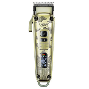 VGR V-005 Hair Clipper – Cordless/Corded Professional Metal Body Trimmer, LED Display