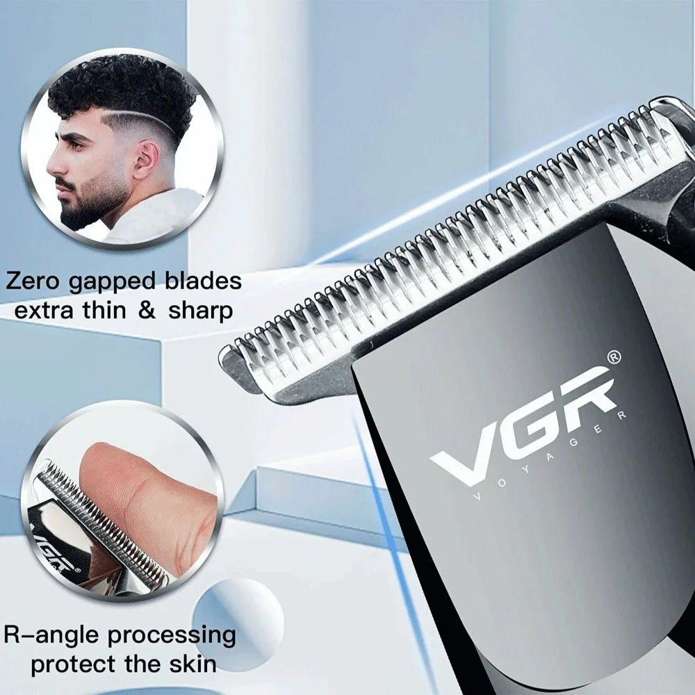 V-030 Professional Fast Charging Hair Clipper Silver/Black